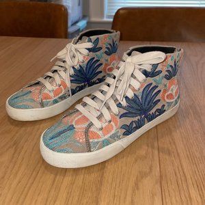 REBECCA MINKOFF Zaina Floral Embroidered Sneaker